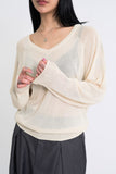 Moen Summer Sheer V-Neck Knit