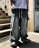 SA Washed Balloon Banding Denim