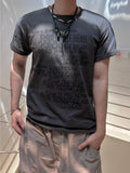 Punk letter half sleeve (slim-fit)