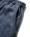 Distressed Cargo Denim Balloon Pants