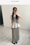 [SS] Bocashi Unbalanced Layered Bustier