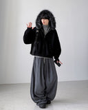 Piercing Raccoon Hood Zip-Up