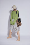 paper leather long boots