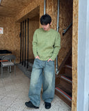 Leun Round Mohair Knit