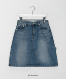 Pacoy carpender denim midi skirt