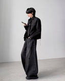 Seagull Stitch Wide Denim