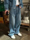 Oil Washed One-Tuck Denim