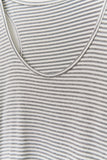 (W) Thin Striped Sleeveless