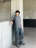 Scratch Damage Cargo Denim