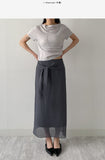 Rookie Chiffon Wrap Skirt