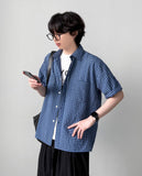 Mesia Turn-up Check Shirt