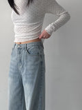 Dot Wave Turtleneck T-Shirt