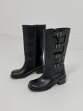 Cult Buckle Round Long Boots