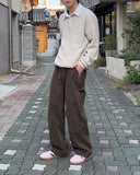 Popping collar knit