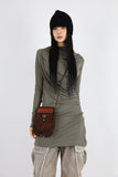 Fringe sand cargo denim