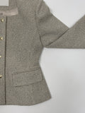 Blossom Square Neck Tweed Short Jacket