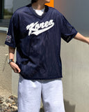 NAVY Embroidered Bermuda Pants