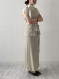 Momento Linen Long Skirt