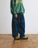 [AG] Stitch Panel Denim Balloon Pants