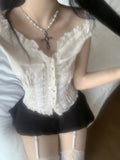 Sindy lace button blouse