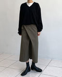 Twist Wrap Long Skirt