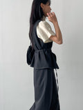 [Setup Available] Stitch Strap Slit Vest