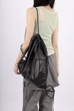 Hills leather string backpack