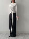 Boat Neck Shirring Wrap T-Shirt