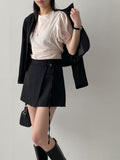 Ready Belted Wrap Skirt Pants