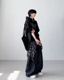 Diable Check Layered Denim