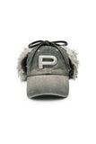 VINTAGE WASHED FUR TRAPPER BALL CAP