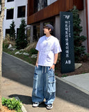 Ghost Washing Cargo Banding Denim