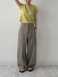Embossed Wrinkle Short Sleeve T-shirt