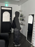 Pigment Washing Boxy Hoodie