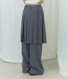 (002) Myaku Pleats Skirt Pants
