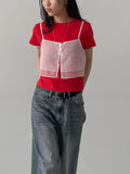 Stone cat brush wide denim pants
