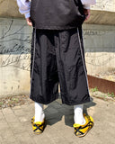 Nylon Piping Line Bermuda Pants