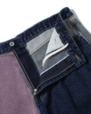 Patchwork Denim Half Pants