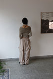 Fleece banding cargo pants