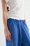 Cut-off washed sweatpants