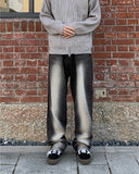 Ruko Washing Wide Denim Pants