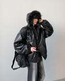 Keysia Fur Leather Jumper