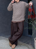 Moa Wool Twist Round Knit