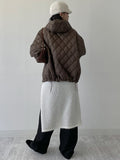 [Unisex] Beor Quilted Overfit Hooded Padding