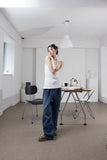 loose fit deep denim
