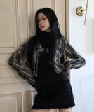 Canoe feather crop cardigan