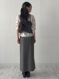 [FW/Setup Available] Bocashi Button Long Skirt