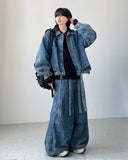 Hermes Belt Wide Denim