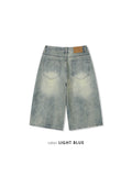 Kof Destroyed Bermuda Denim