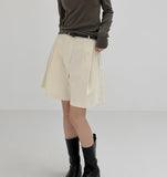 Lip pocket cotton shorts pants